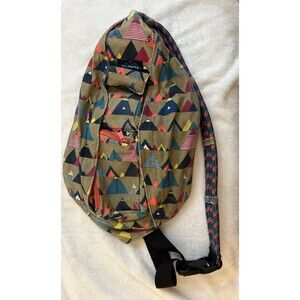 Kavu Rope Bag In "Range" Retired Pattern 2 Pockets 2 Zippers!